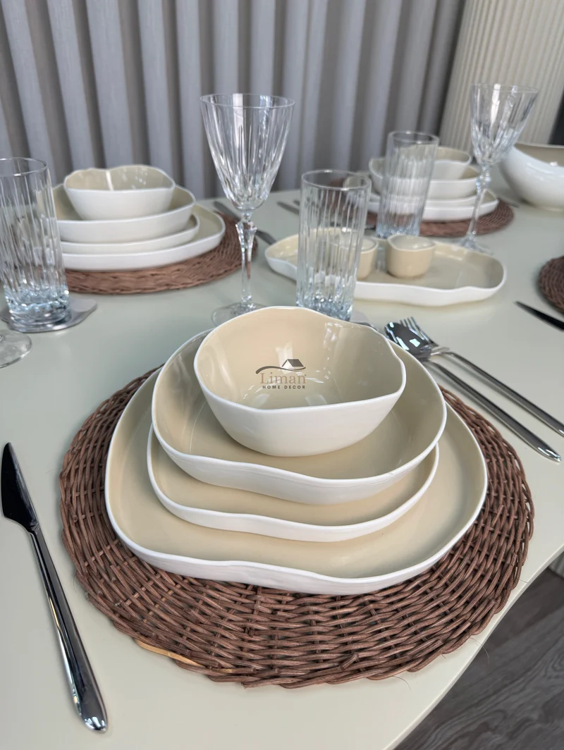 Bonnes Servies set 27 delig | 6 persoons Taupe