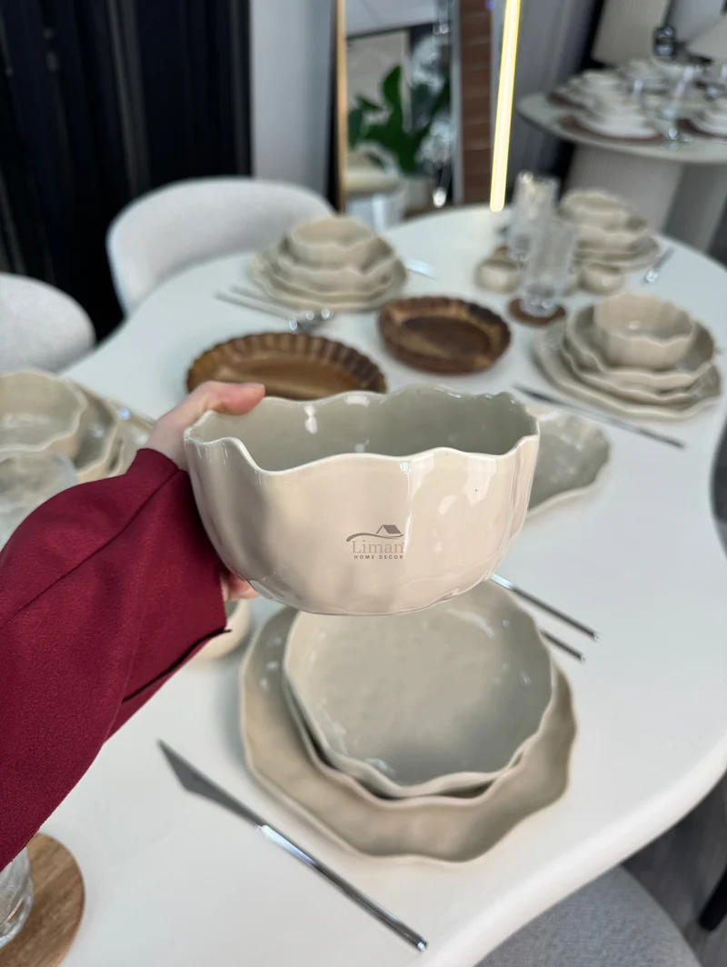 Angles Servies set 27 delig | 6 persoons Taupe