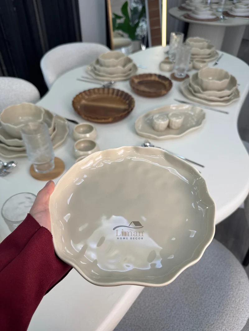 Angles Servies set 27 delig | 6 persoons Taupe