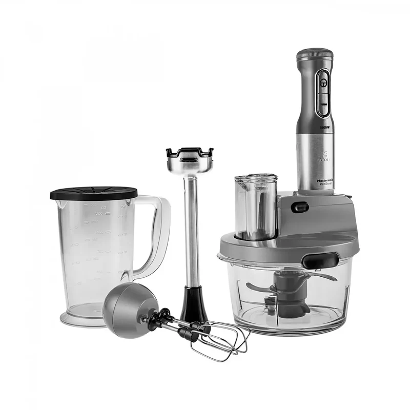 Karaca Mastermaid keukenrobot, lange blender, 8-in-1, 2500 W, Galaxy Grey
