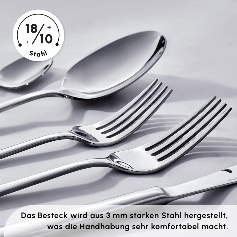 Karaca Tivoli 12 Persoons 60 Delig Bestekset - Speciale Actie - RVS