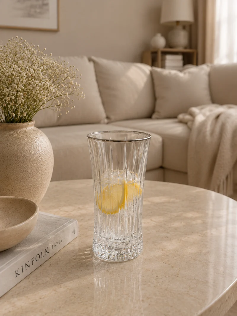 Exclusief Isik zilver Longdrink glas | 6 Delig