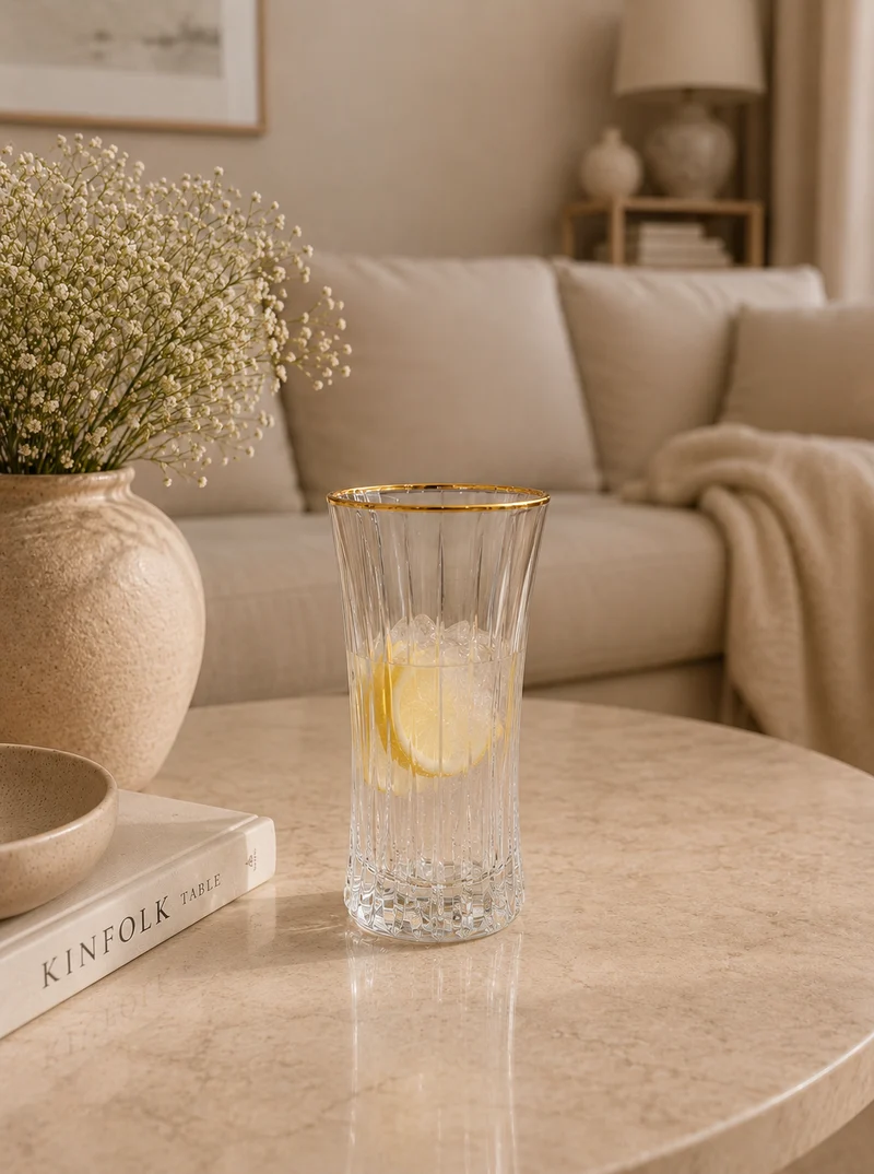 Exclusief Isik Gold Longdrink glas | 6 Delig
