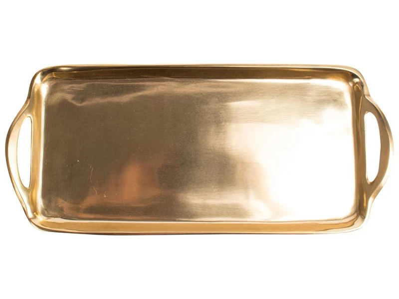 GUSTA DECO DIENBLAD 36X16CM GOUD