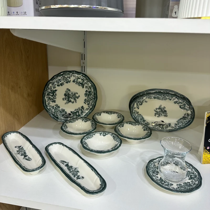 New Vintage Ontbijtset Green | 20 delig / 6 persoons