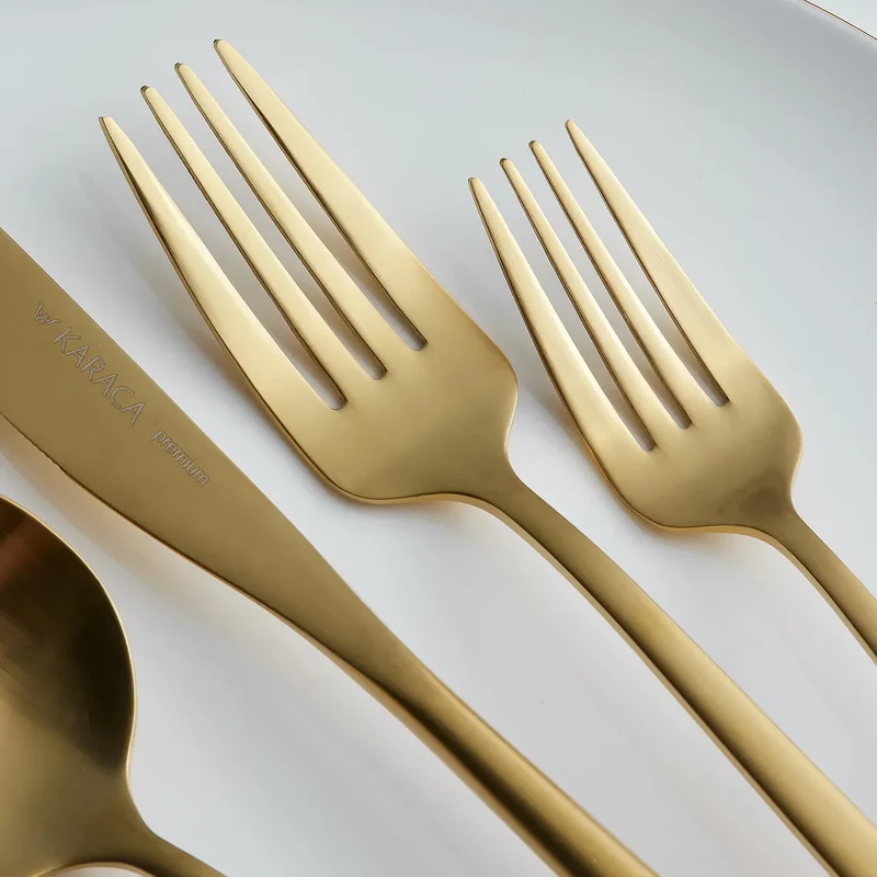 Karaca Orion Matt Gold Bestekset 30 Delig | 6 Persoons