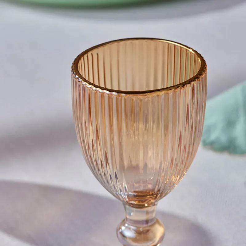 Karaca Rocca Borrelglas | 6 delig Gold