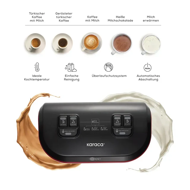 Karaca Hatır Hüps Düet Turkse Koffieapparaat iconic Beige, 1400W