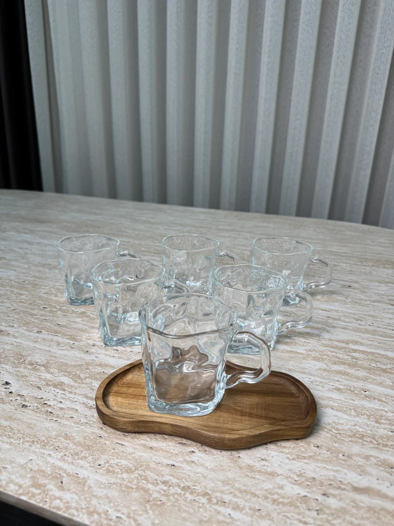 Zirconia ( Ronda ) Clear Beker | 6 Delig