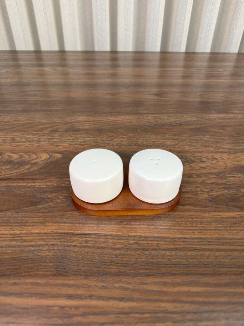 Sora Zout- / pepervaatje set met stand