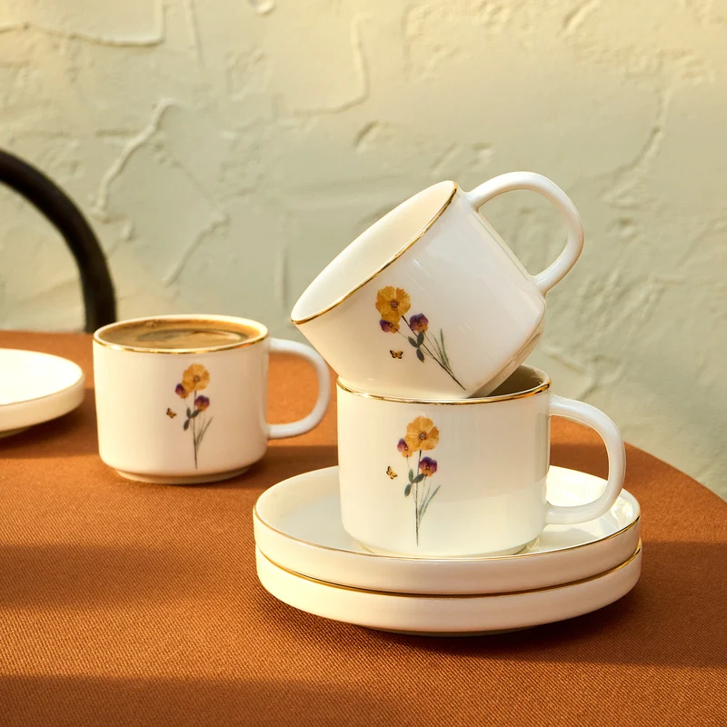 Karaca Valencia Espressoset 12 Delig | 6 Persoons
