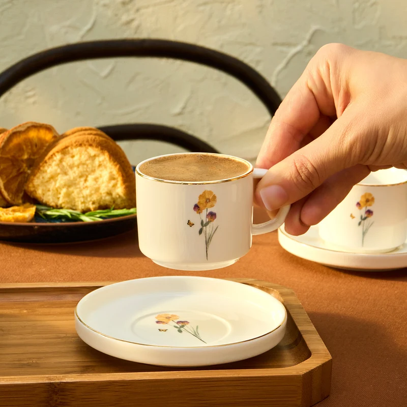Karaca Valencia Espressoset 12 Delig | 6 Persoons