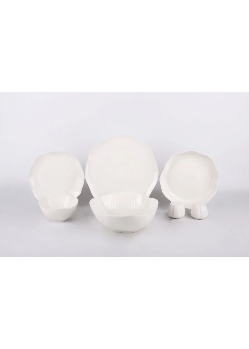 Linea Serviesset 27 Delig | 6 Persoons Wit - Cermico