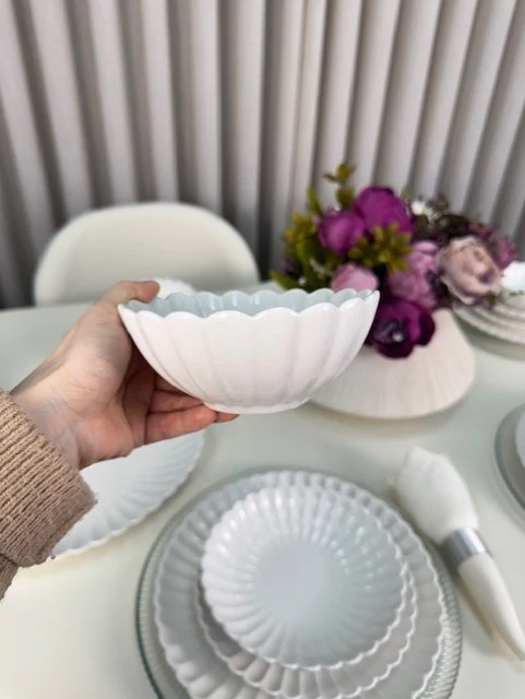 Nieuw Julia Serviesset 25 Delig | 6 Persoons Wit ( Paris ) ( Lotus )