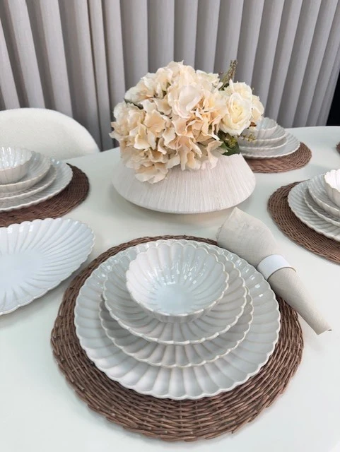 Nieuw Julia Serviesset 25 Delig | 6 Persoons Beige ( Paris ) ( Lotus )