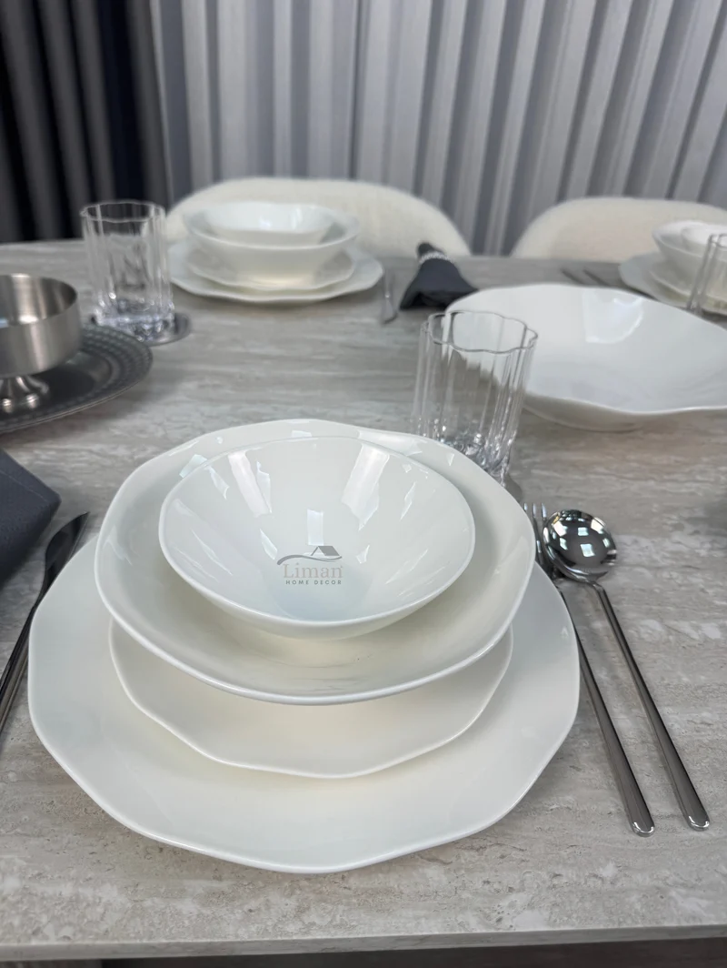Elva serviesset 16 delig | 4 Persoons Wit