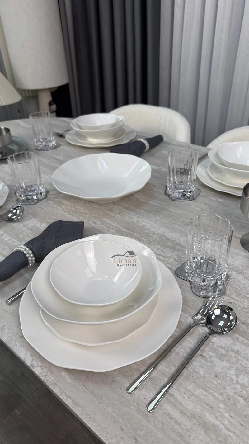 Elva serviesset 16 delig | 4 Persoons Wit
