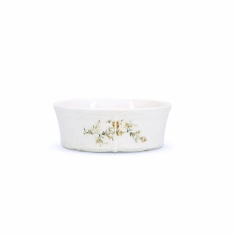 Kom 13xH5cm brown flower Retro