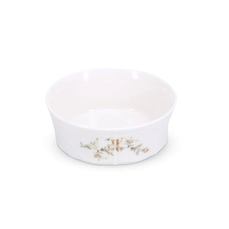 Kom 13xH5cm brown flower Retro