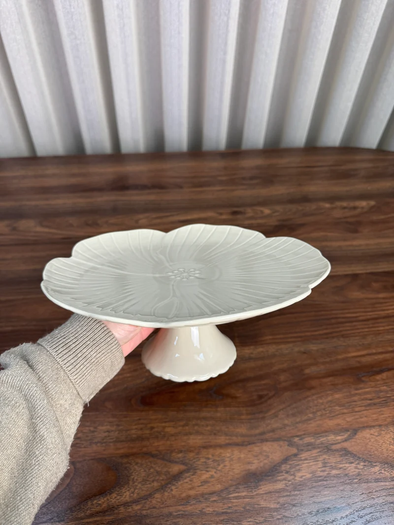 Florange Taartplatteau Taupe | 27 cm