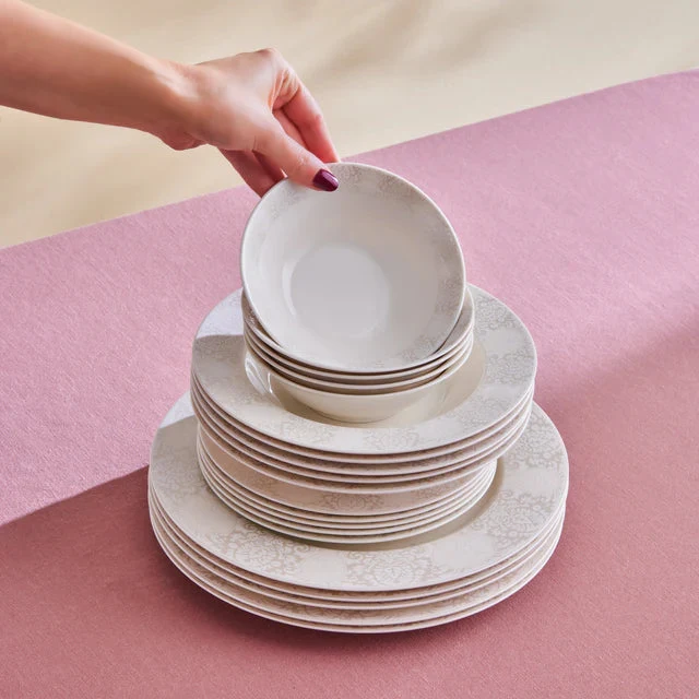 Karaca Forever Bone China New Olio Serviesset 53-delig | 12 Persoons