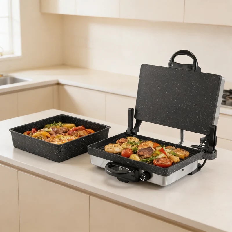 Ferveo Exclusive Sanna Multi Grill Apparaat RVS | Graniet