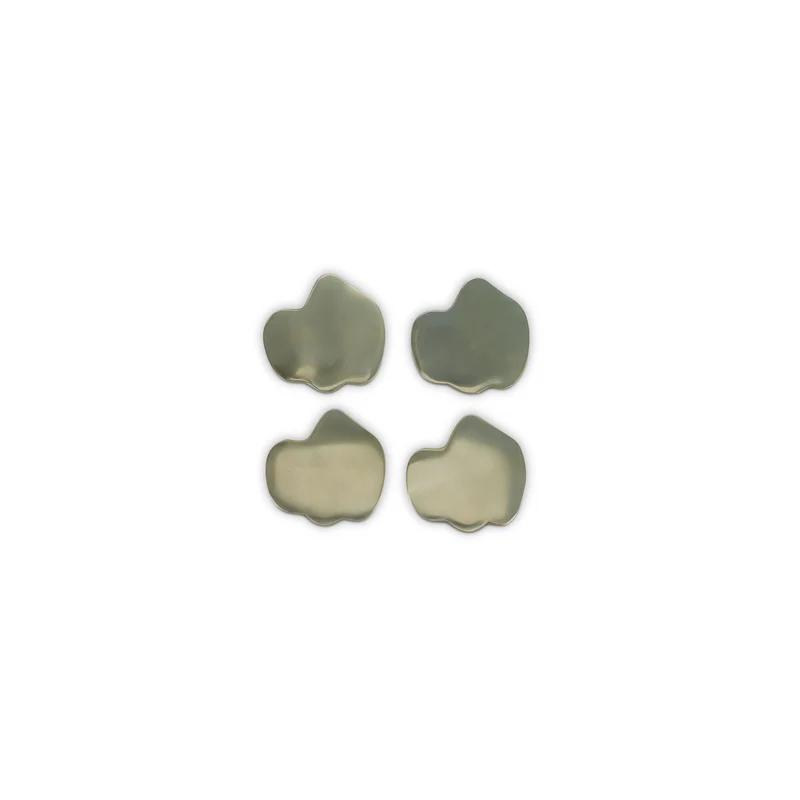 GLASONDERZETTER ORGANISCH GOUD CHARM - SET/4
