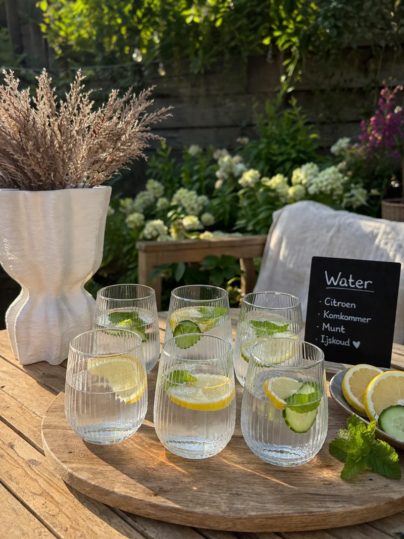 Terra Line Waterglazen | 6 Delig