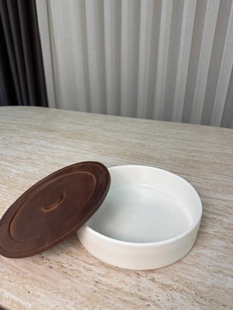 Sora Kom / Saladekom met Acacia Deksel Per stuk
