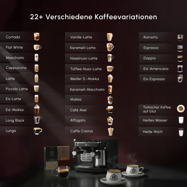 Karaca Hatır Perfetto Espresso- en Turkse Koffiemachine INOX - GRATIS ESPRESSO SET
