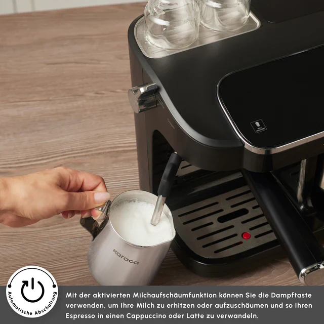 Karaca Hatır Perfetto Espresso- en Turkse Koffiemachine INOX - GRATIS ESPRESSO SET