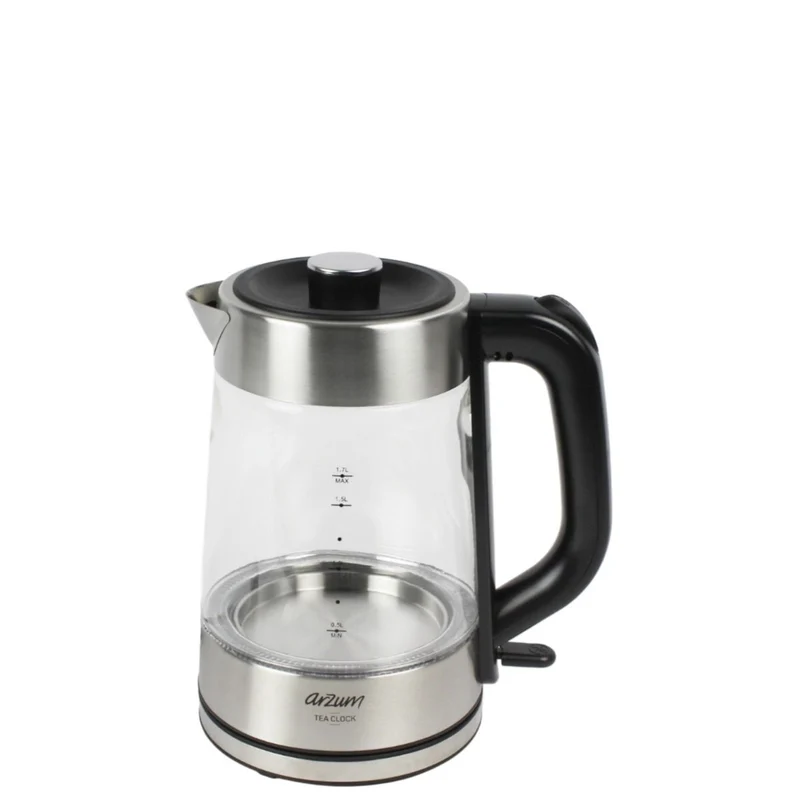 ARZUM TEA CLOCK GLAZEN ELEKTRISCHE THEEPOT - Waterkoker en Theepot in 1