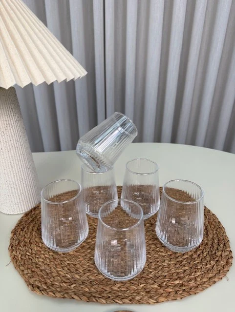 Terra Line Waterglazen 445cc | 6 Delig