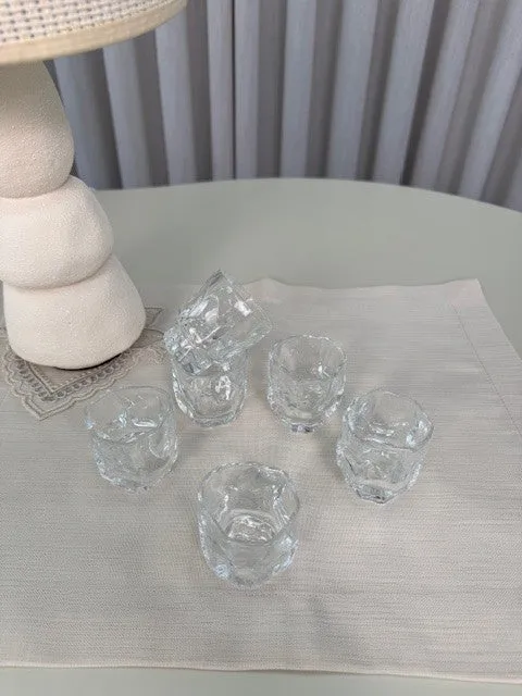 Zirconia Clear ( sakura ) Borrelglazen | 6 Delig 60ml