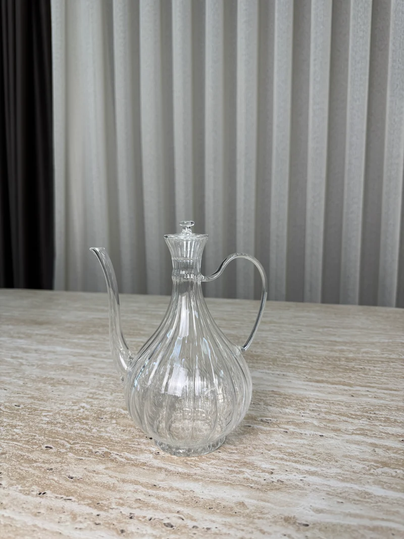 Aesthetic Glazen Kan / Oliefles 750 ML