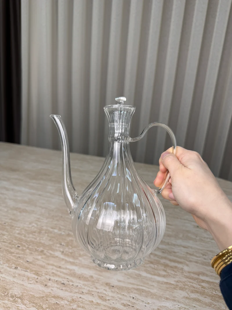 Aesthetic Glazen Kan / Oliefles 750 ML