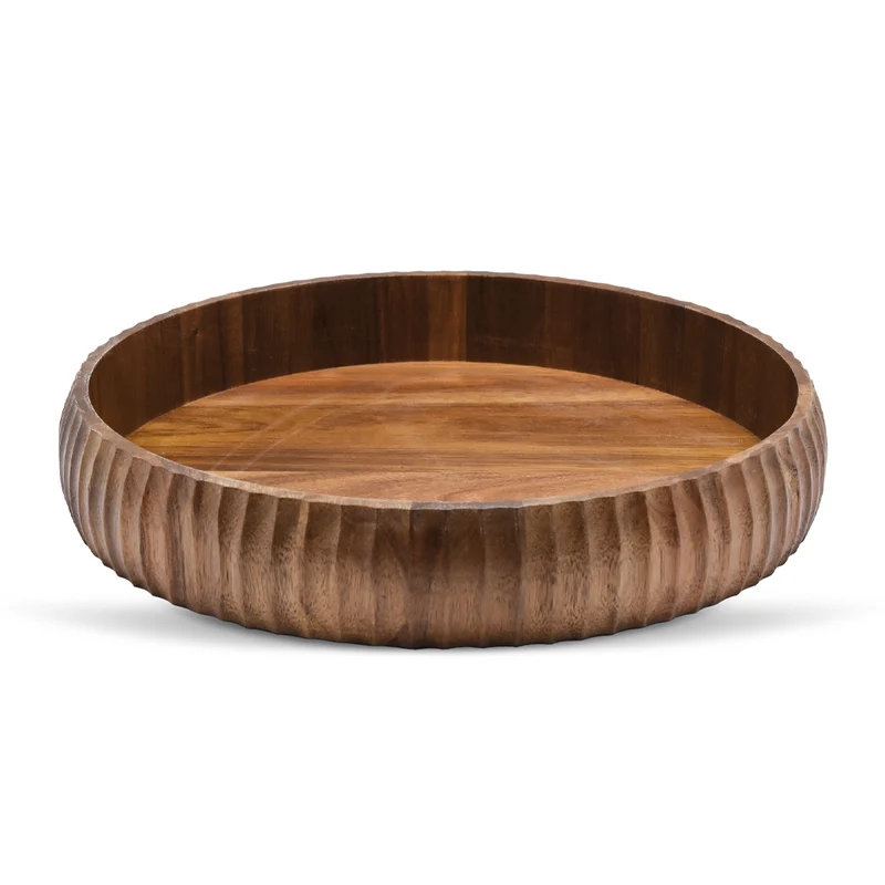 LINEA Acaciahouten dienblad - Ø 30×5 cm