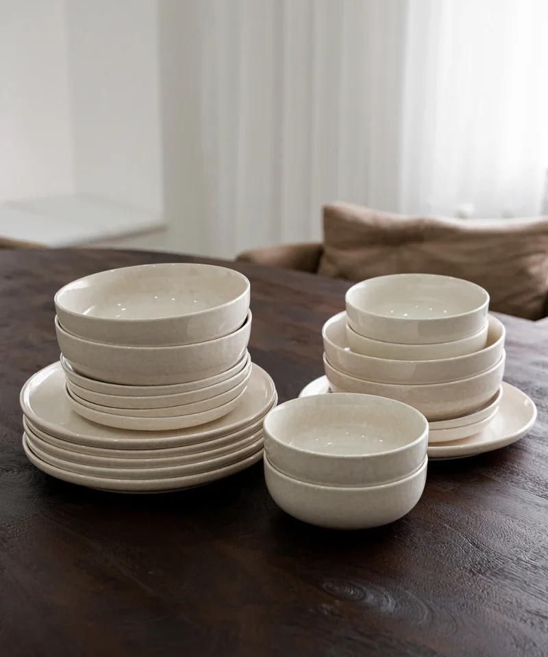 Roma 24-delig serviesset voor 6 personen | Beige