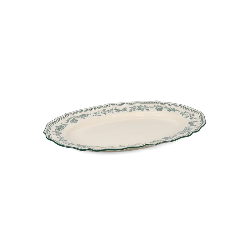 SERVEERSCHAAL 32,5X22,5CM OVAAL GREEN CYRIL
