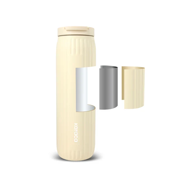 Karaca Rimo Lekvrije RVS Thermosfles 600 ml Crème