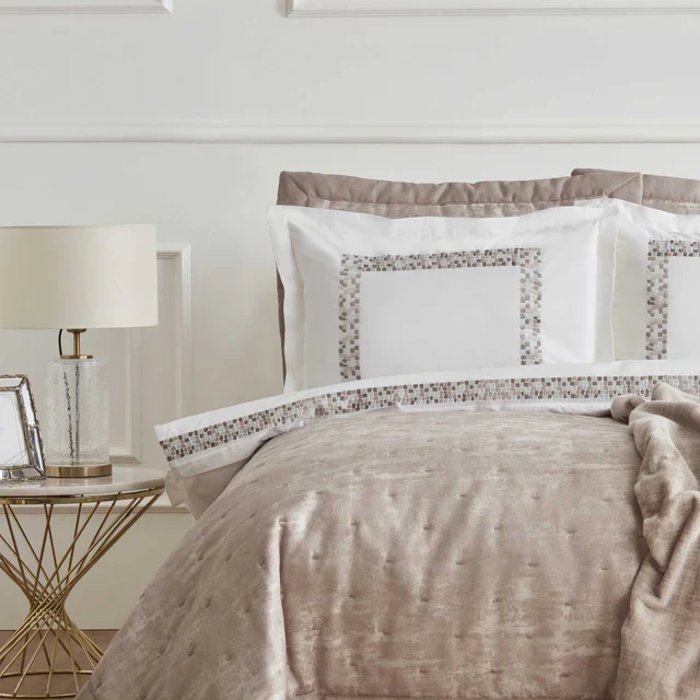 Karaca Home Bride Coll Bianca 10-Delig Spreiset Stone