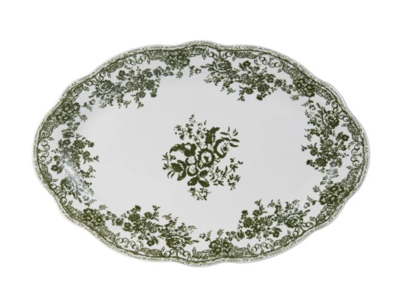 Zümrüt Flora Serviesset 25 Delig | 6 Persoons Groen Vintage ( Fleury - Cyril ) green