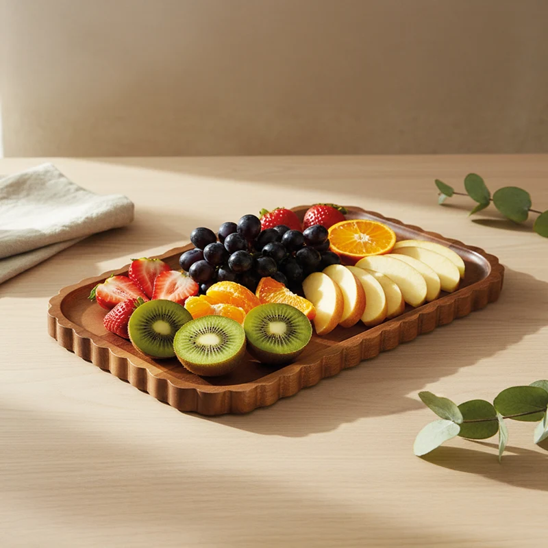 FLORI Acaciahouten serveerschaal - 39×25 cm