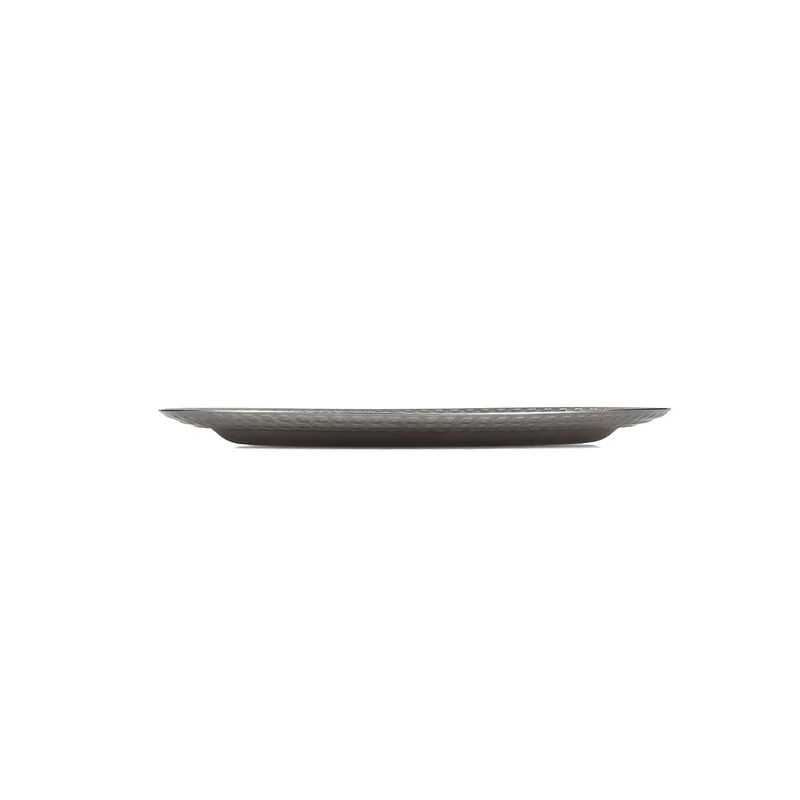Serveerschaal 30x20cm met gestructureerde rand antique zilver Serve