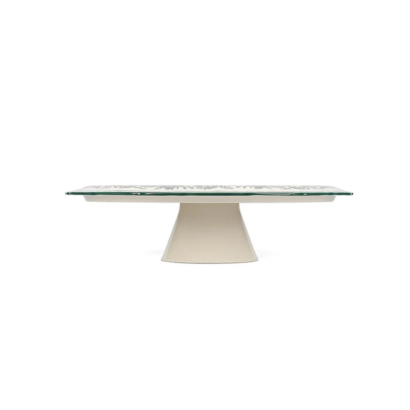 TAARTPLATEAU 32,5XH9CM GREEN CYRIL