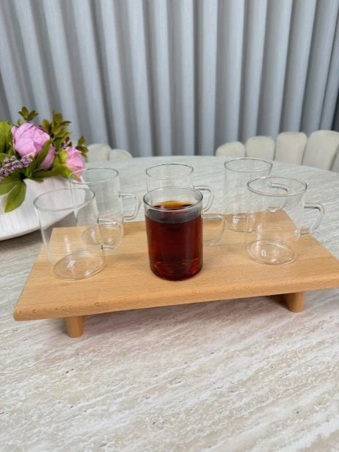 Borosilicaat Theeglas 6 Delig | 260 ML