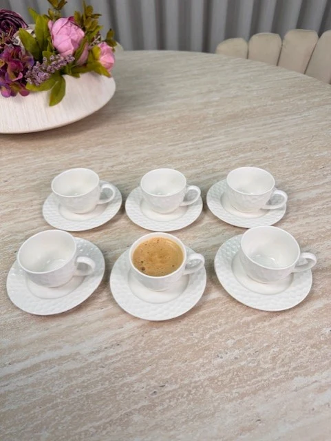 Nora / Petek Espressoset 12 Delig | 6 Persoons