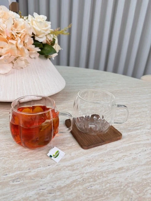 Flora 2 delige Borosilikatglas | 400 ml