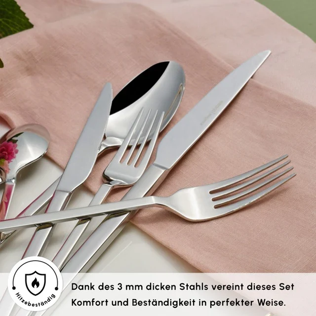 Karaca Pallas Bestekset 84 Delig | 12 Persoons | ACTIE