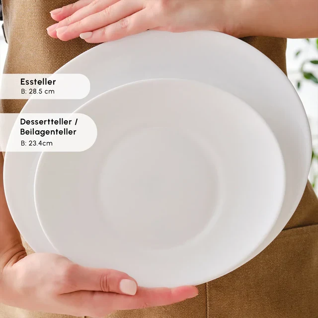 Karaca White Pure Opal Glas Serviesset 24 Delig | 6 Persoons